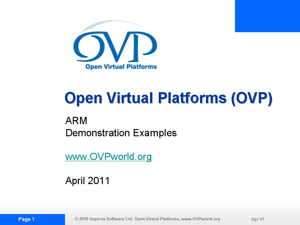 OVP ARMDEMO1 Slide Show