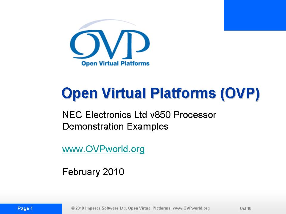 OVP NECDEMO1 Slide Show