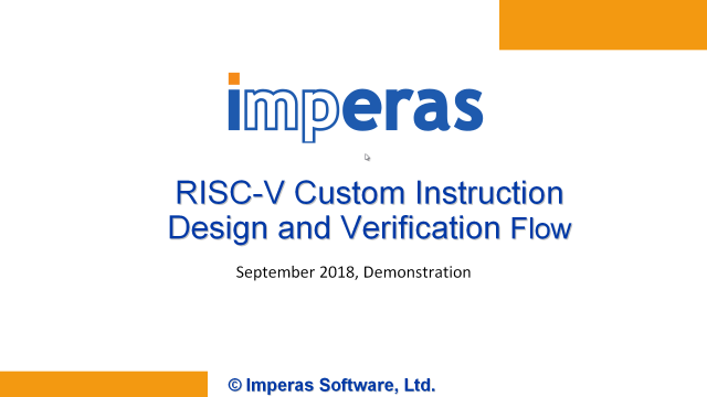 OVP riscvCustomInstructions Video